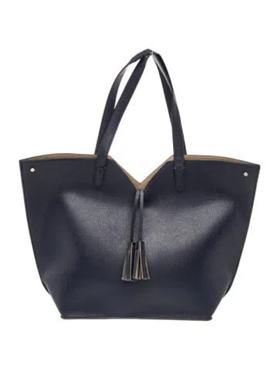 Pre-owned Neiman Marcus Leather Top Handle Bag In Blue