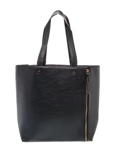 Pre-owned Neiman Marcus Leather Tote In Black