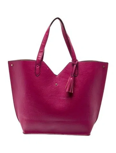 Pre-owned Neiman Marcus Leather Tote In Pink