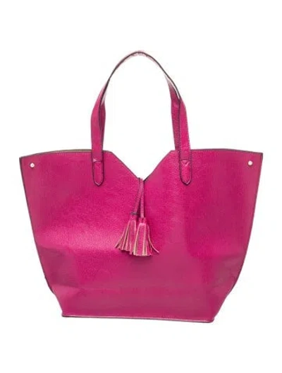 Pre-owned Neiman Marcus Leather Tote In Pink