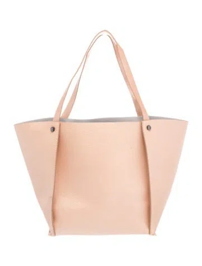 Pre-owned Neiman Marcus Leather Tote In Pink
