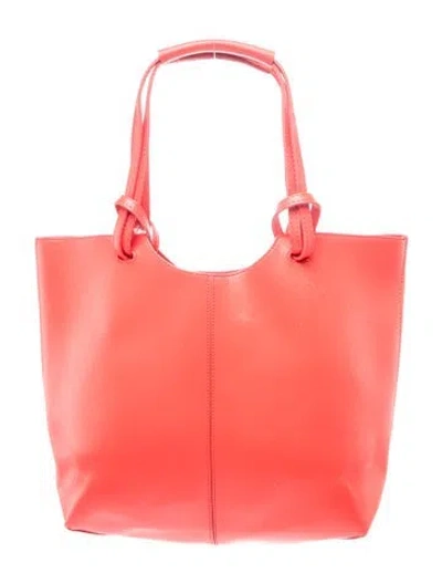 Pre-owned Neiman Marcus Leather Tote In Red