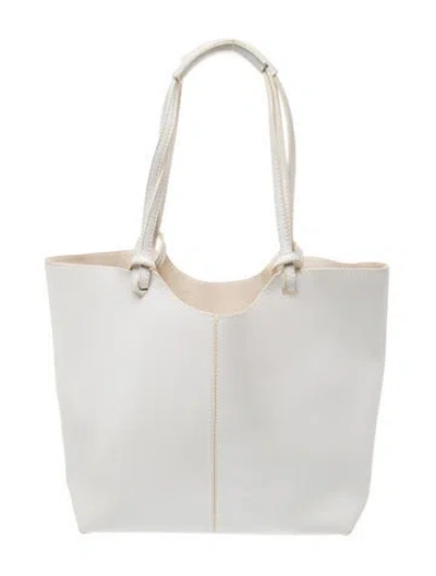 Pre-owned Neiman Marcus Leather Tote In White