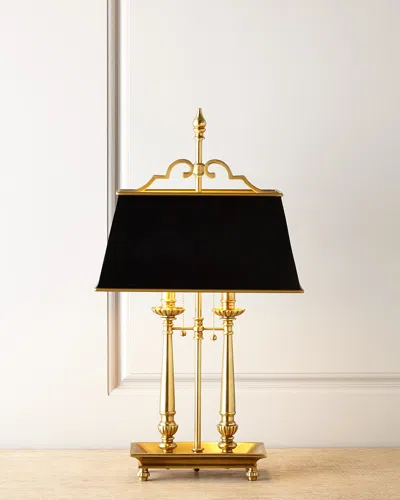 Neiman Marcus Library Reading Lamp In Antique Brass