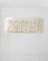 Neiman Marcus Linear Cocoa Petal 44.5" 3-light Chandelier