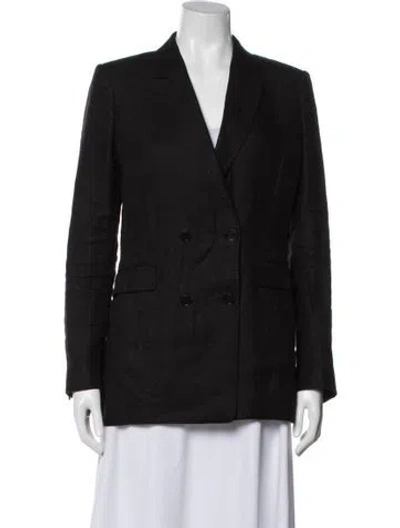 Pre-owned Neiman Marcus Linen Coat In Black