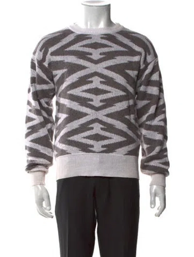 Pre-owned Neiman Marcus Linen Patterned Pullover In Multicolor