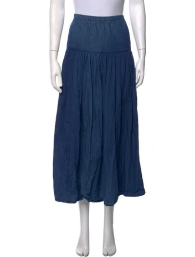 Pre-owned Neiman Marcus Long Skirt In Blue