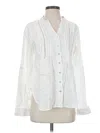 Neiman Marcus Long Sleeve Blouse In Ivory