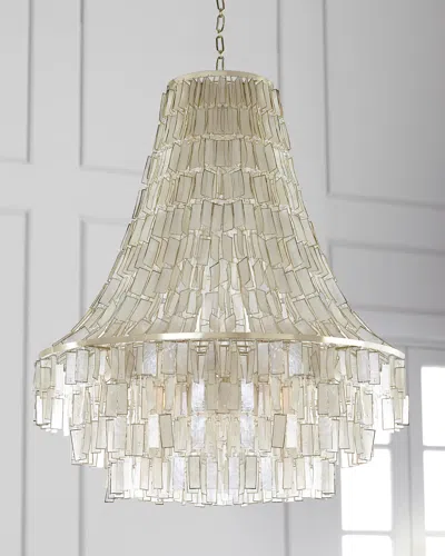 Neiman Marcus Melissa 3-light Chandelier In Transparent