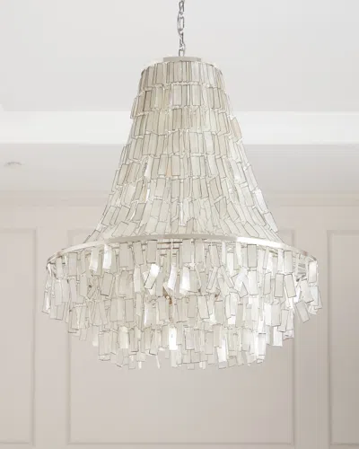 Neiman Marcus Melissa 3-light Chandelier In Silver