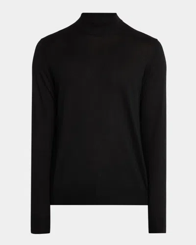 Neiman Marcus Men & Apos;s Cashmere Turtleneck Sweater In Black