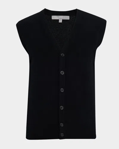 Neiman Marcus Men's Cashmere Button-front Vest In Animal Print