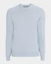 Neiman Marcus Men's Cashmere Crewneck Sweater In Blue