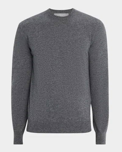 Neiman Marcus Men's Cashmere Crewneck Sweater In Gray