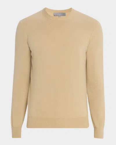 Neiman Marcus Men's Cashmere Crewneck Sweater In Yellow