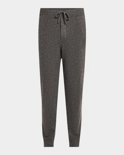 Neiman Marcus Men's Cashmere Joggers In Char