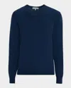 Neiman Marcus Men's Cashmere V-neck Sweater In Blue
