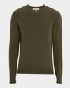 Neiman Marcus Men's Cashmere V-neck Sweater In Green