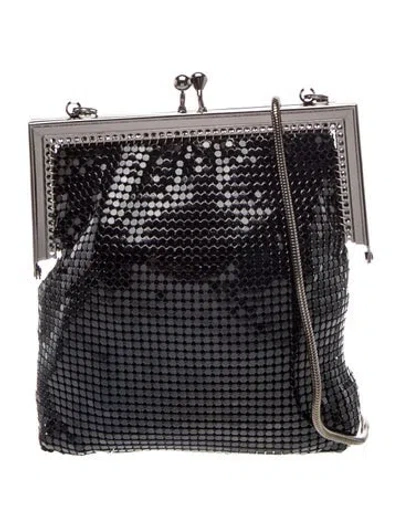 Pre-owned Neiman Marcus Metal Evening Bag In Black