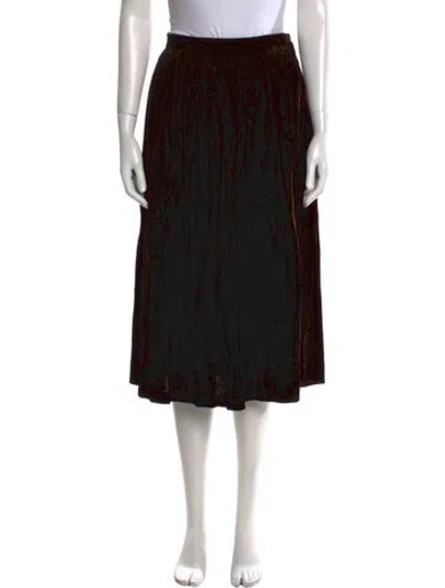 Pre-owned Neiman Marcus Midi Length Skirt In Black