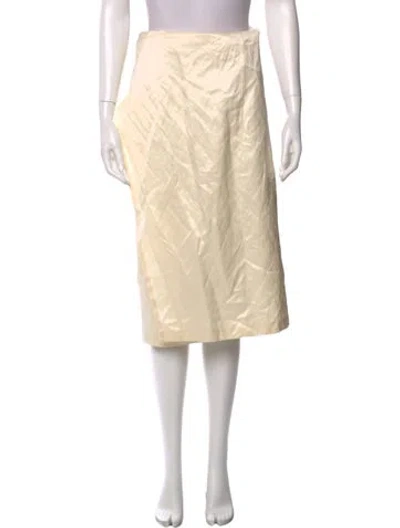 Pre-owned Neiman Marcus Midi Length Skirt In Neutral