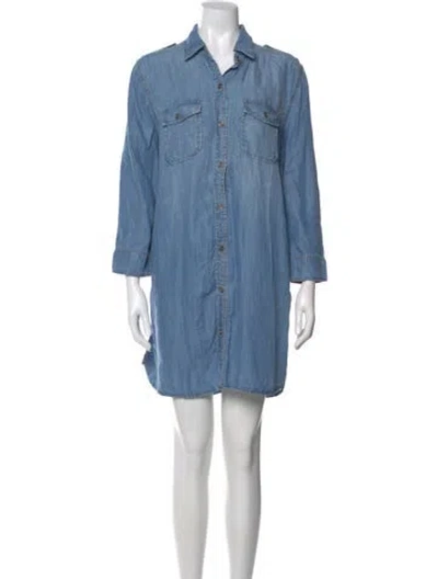 Pre-owned Neiman Marcus Mini Dress In Blue