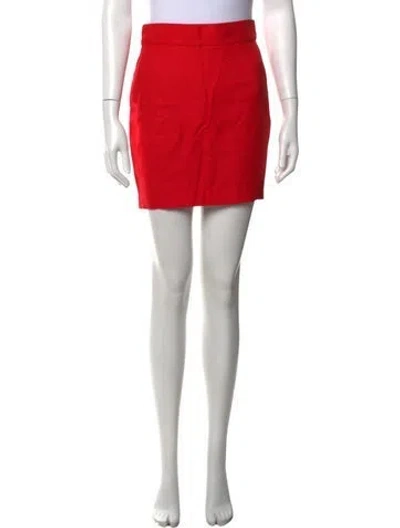 Pre-owned Neiman Marcus Mini Skirt In Red