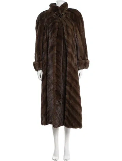 Pre-owned Neiman Marcus Mink Fur Coat In Brown