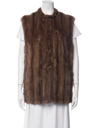 Pre-owned Neiman Marcus Mink Fur Jacket In Brown