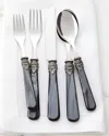 Neiman Marcus Napoleon 20-piece Flatware Set, Black Pearl