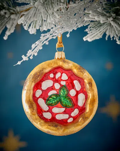 Neiman Marcus Neapolitan Pizza Christmas Ornament In Multi