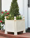 Neiman Marcus Neoclassical 22" Outdoor Planter In Limestone
