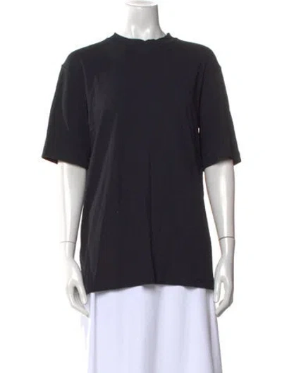 Pre-owned Neiman Marcus Nylon Crew Neck T-shirt In Black