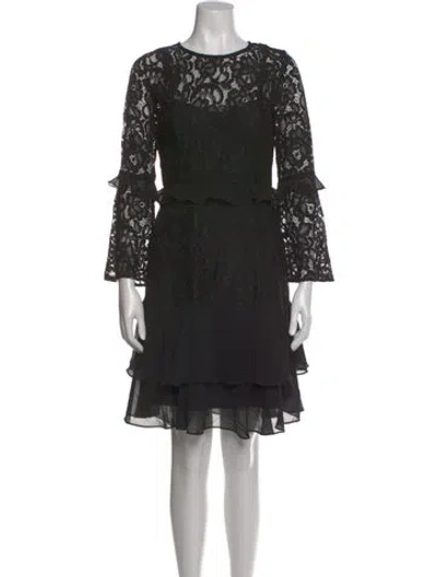 Pre-owned Neiman Marcus Nylon Mini Dress In Black