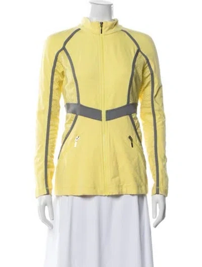Pre-owned Neiman Marcus Nylon Performance Jacket In Yellow