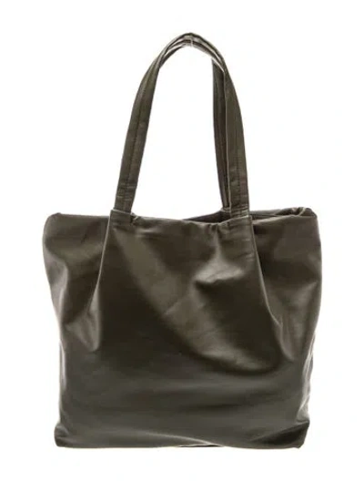 Pre-owned Neiman Marcus Nylon Shoulder Bag In Green