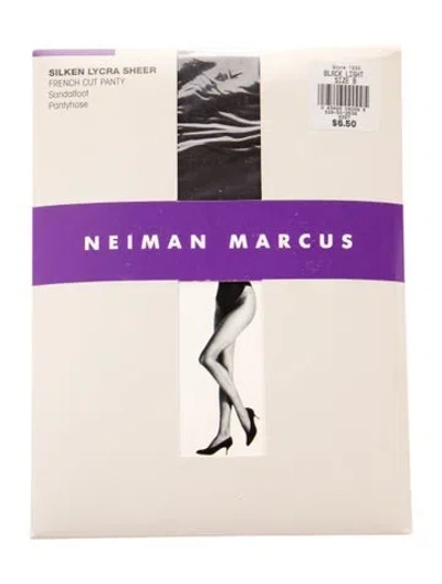 Pre-owned Neiman Marcus Nylon Tights W/tags In Black
