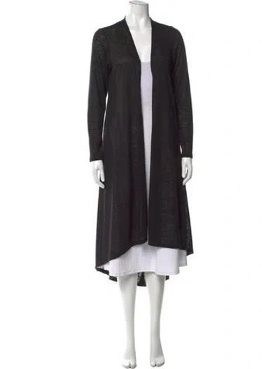 Pre-owned Neiman Marcus Open Front Sweater In Black