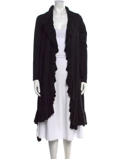 Pre-owned Neiman Marcus Open Front Sweater In Black