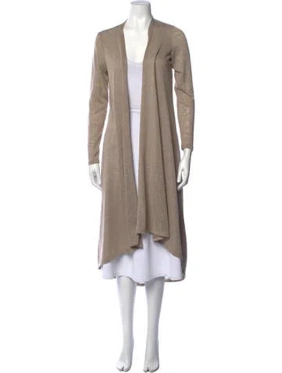 Pre-owned Neiman Marcus Open Front Sweater In Neutrals
