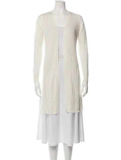 Pre-owned Neiman Marcus Open Front Sweater In Neutrals