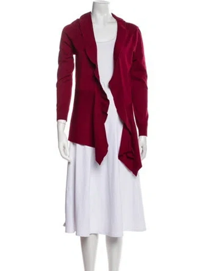 Pre-owned Neiman Marcus Open Front Sweater In Orange