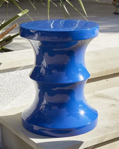 Neiman Marcus Outdoor Garden Seat In Blue