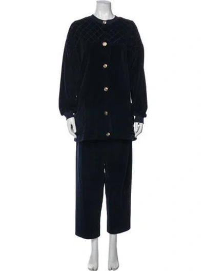 Pre-owned Neiman Marcus Pant Set In Blue