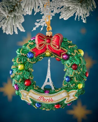 Neiman Marcus Paris Wreath Christmas Ornament