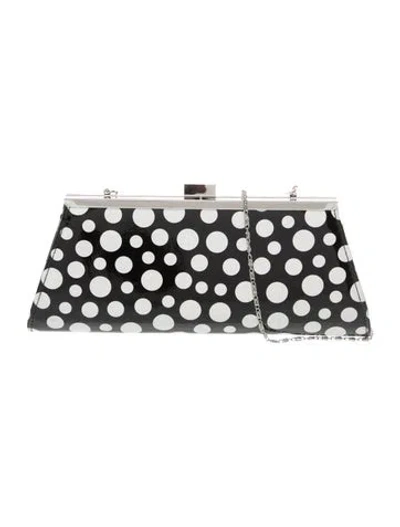 Pre-owned Neiman Marcus Patent Leather Clutch In Black