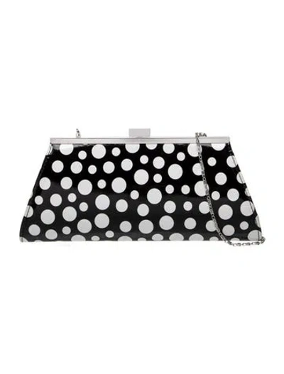 Pre-owned Neiman Marcus Patent Leather Clutch In Black