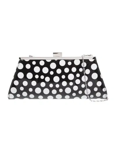Pre-owned Neiman Marcus Patent Leather Clutch In Black