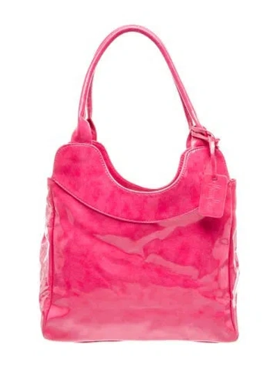 Pre-owned Neiman Marcus Patent Leather Shoulder Bag In Pink